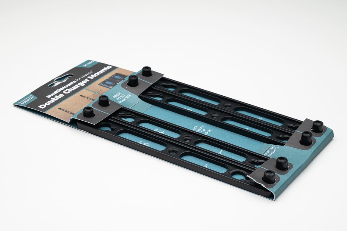 Stealth Mounts Fästen för MAKITA 18v DC18RD dubbelladdare, 2 par, STEALTHMOUNTS - 11
