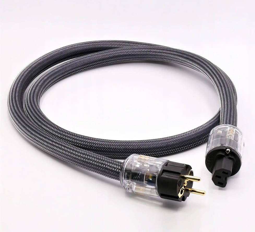 Övriga 3 Nätkabel 1, 5m 3 x 4mm2 Schuko IEC, för Hi-Fi, skärmad jordad, 230V max 3600W