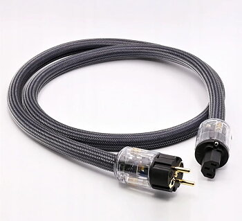 Övriga 3 Nätkabel 1, 5m 3 x 4mm2 Schuko IEC, för Hi-Fi, skärmad jordad, 230V max 3600W
