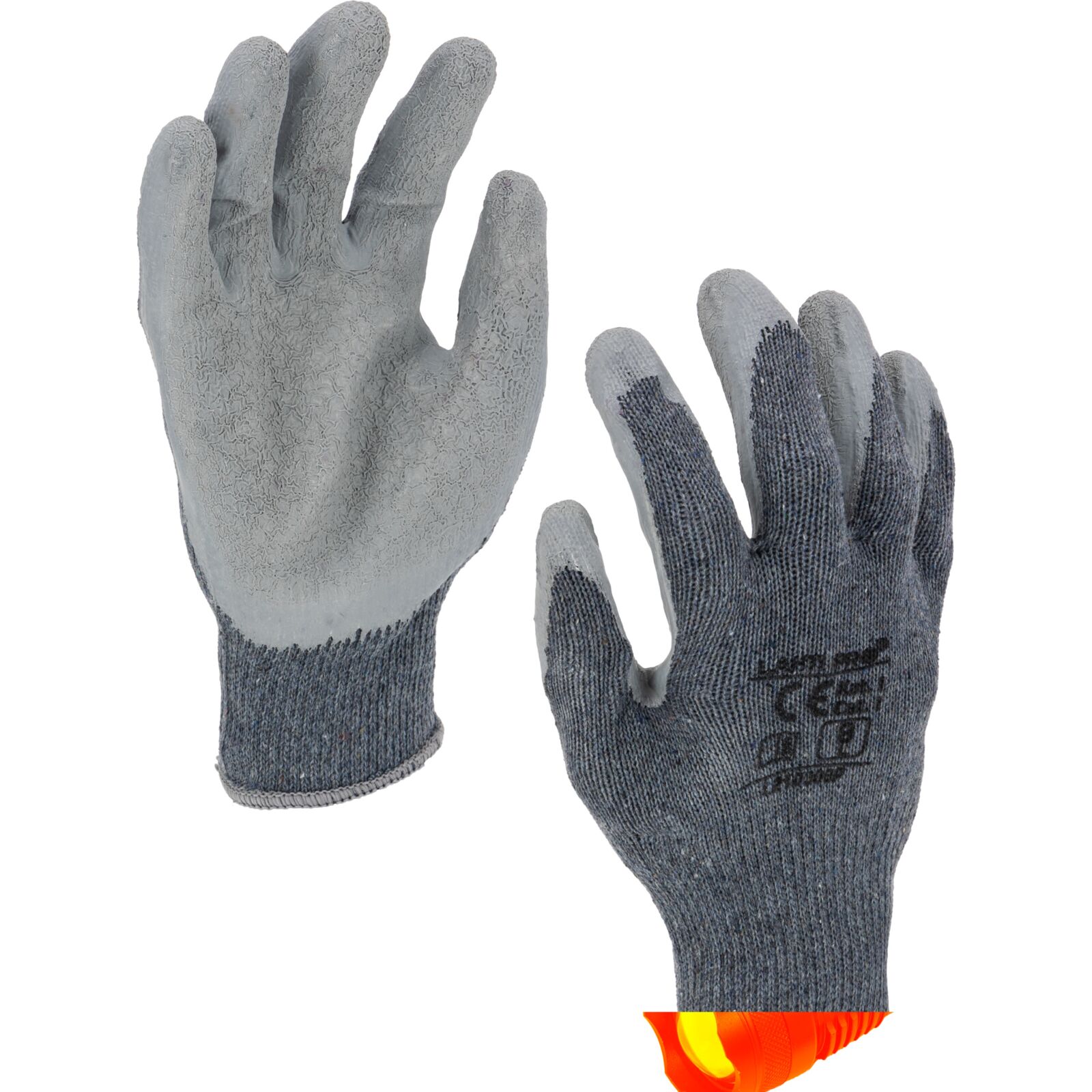 LahtiPro Gloves Latex Grey L210310P, Card, 10, CE, LAHTI - 9 [L] Handlängd 19,2cm Omkrets 22,9cm - 8