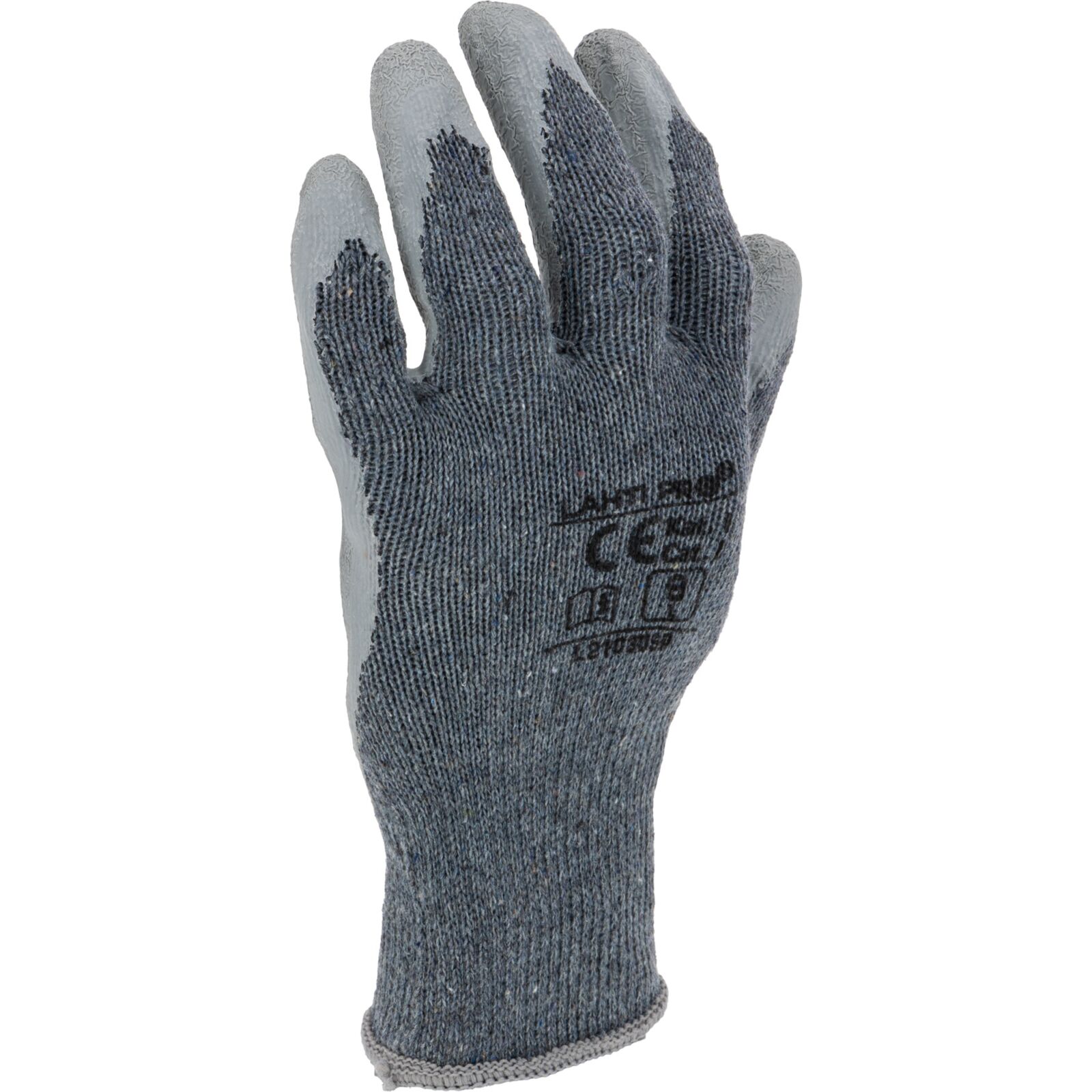 LahtiPro Gloves Latex Grey L210310P, Card, 10, CE, LAHTI (Handskestorlek : 9 [L] Handlängd 19,2cm Omkrets 22,9cm) - 6