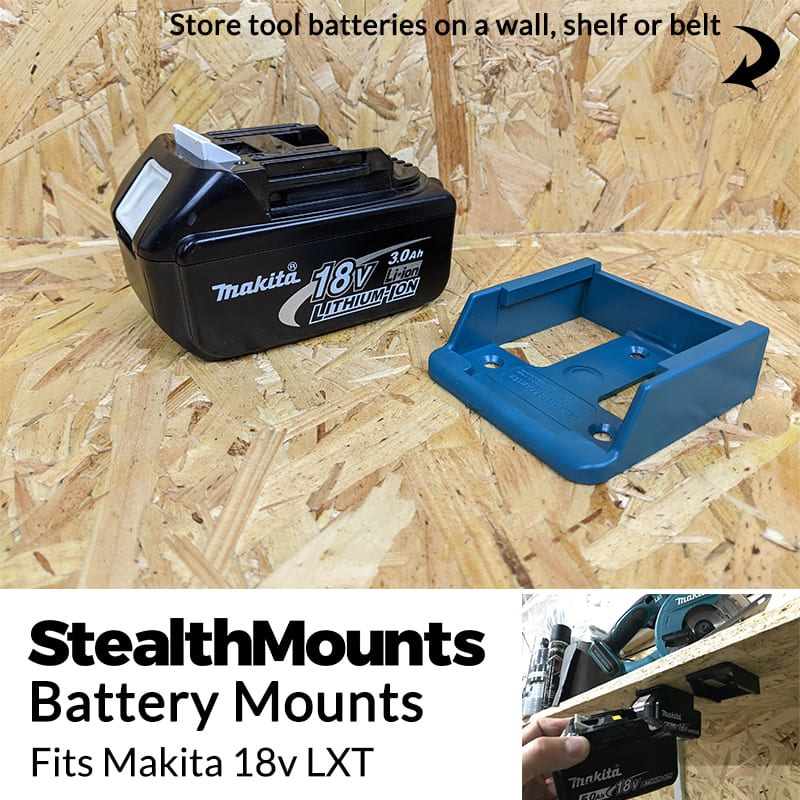 Stealth Mounts Batterihållare 6 st. för MAKITA 18v, STEALTHMOUNTS - 9