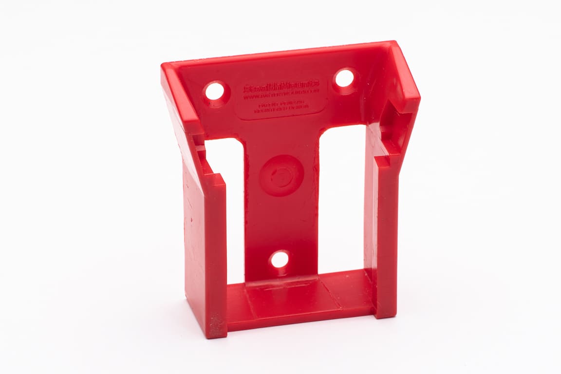 Stealth Mounts Batterifästen 6-pack för Milwaukee M18 ABS Väggmontage Röd, StealthMounts - 4