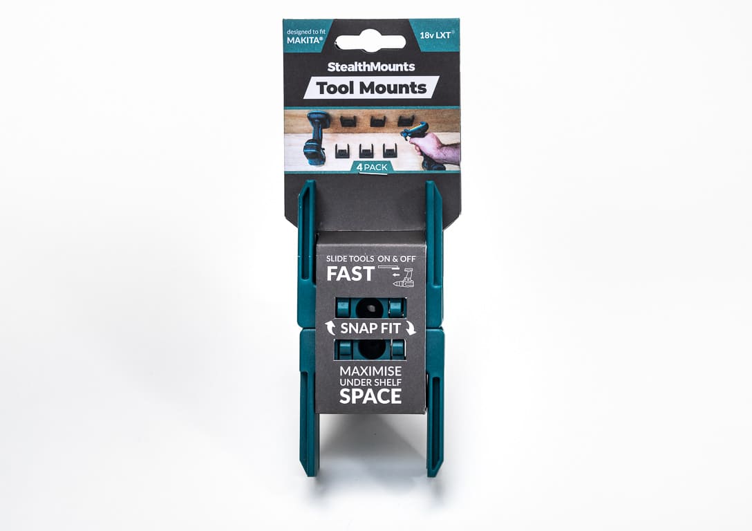 Stealth Mounts Verktygshållare 4 st. för MAKITA 18v LXT elverktyg, verktygsfästen, STEALTHMOUNTS - 2