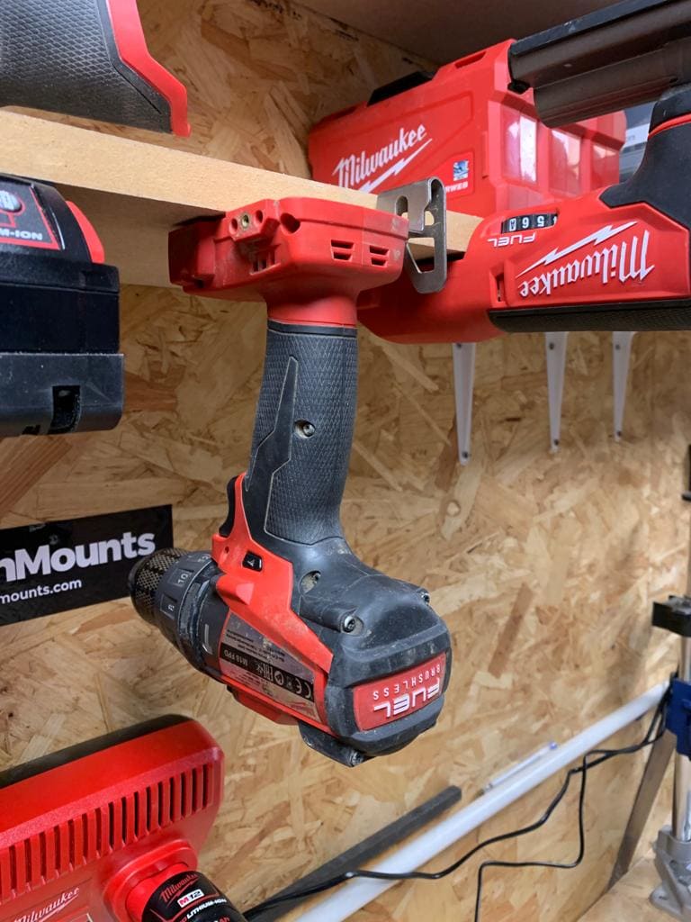 Stealth Mounts Verktygshållare 4 st. för MILWAUKEE M18 elverktyg, verktygsfästen, STEALTHMOUNTS - 11