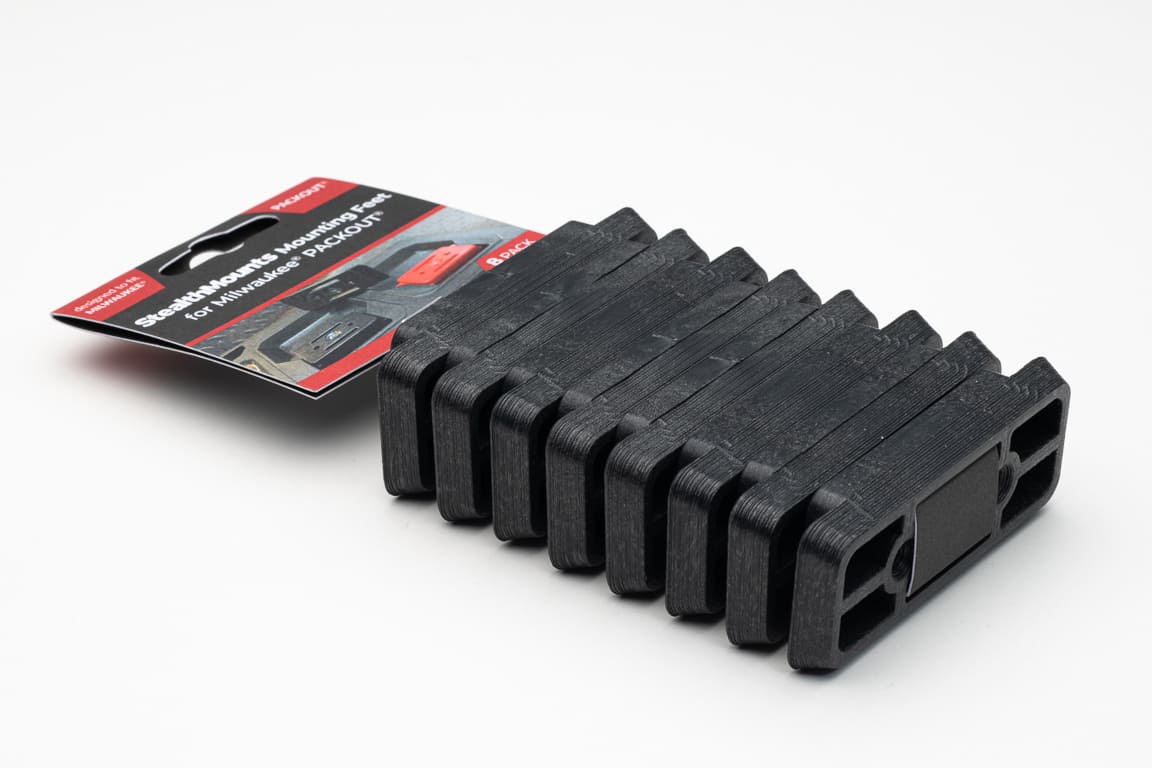 Stealth Mounts Fästen 8st för Cleat nfeet STEALTHMOUNTS och MILWAUKEE Packout System - 10