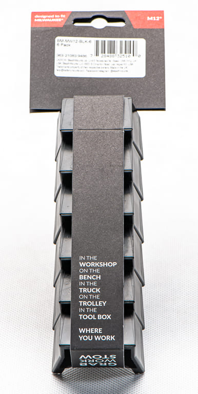 Stealth Mounts Batterihållare 6 st. för MILWAUKEE M12 elverktyg, verktygsfästen, STEALTHMOUNTS - 3