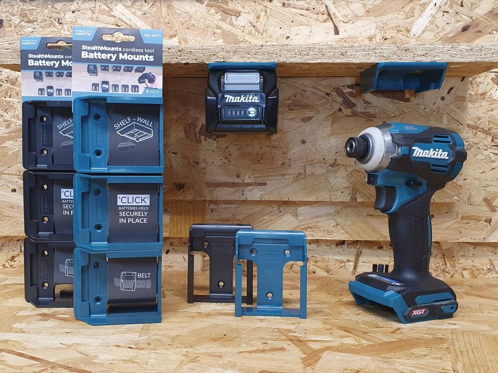 Stealth Mounts Batterihållare 6 st. för MAKITA 40v XGT, STEALTHMOUNTS - 2