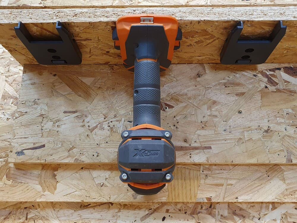 Stealth Mounts Maskinfästen 4-pack för Ridgid AEG 18V ABS Snap-Fit Väggmontage, StealthMounts - 7