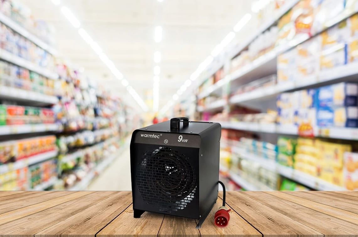 Övriga 3 Portabel värmefläkt, byggfläkt 9 kW 400V, 845 m3/h, Warmtec - 7