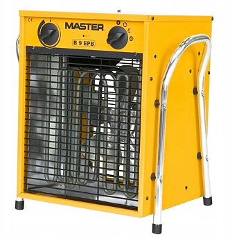 Professionell Byggfläkt 9 kW 400V 3-Fas med Termostat IPX4, Master