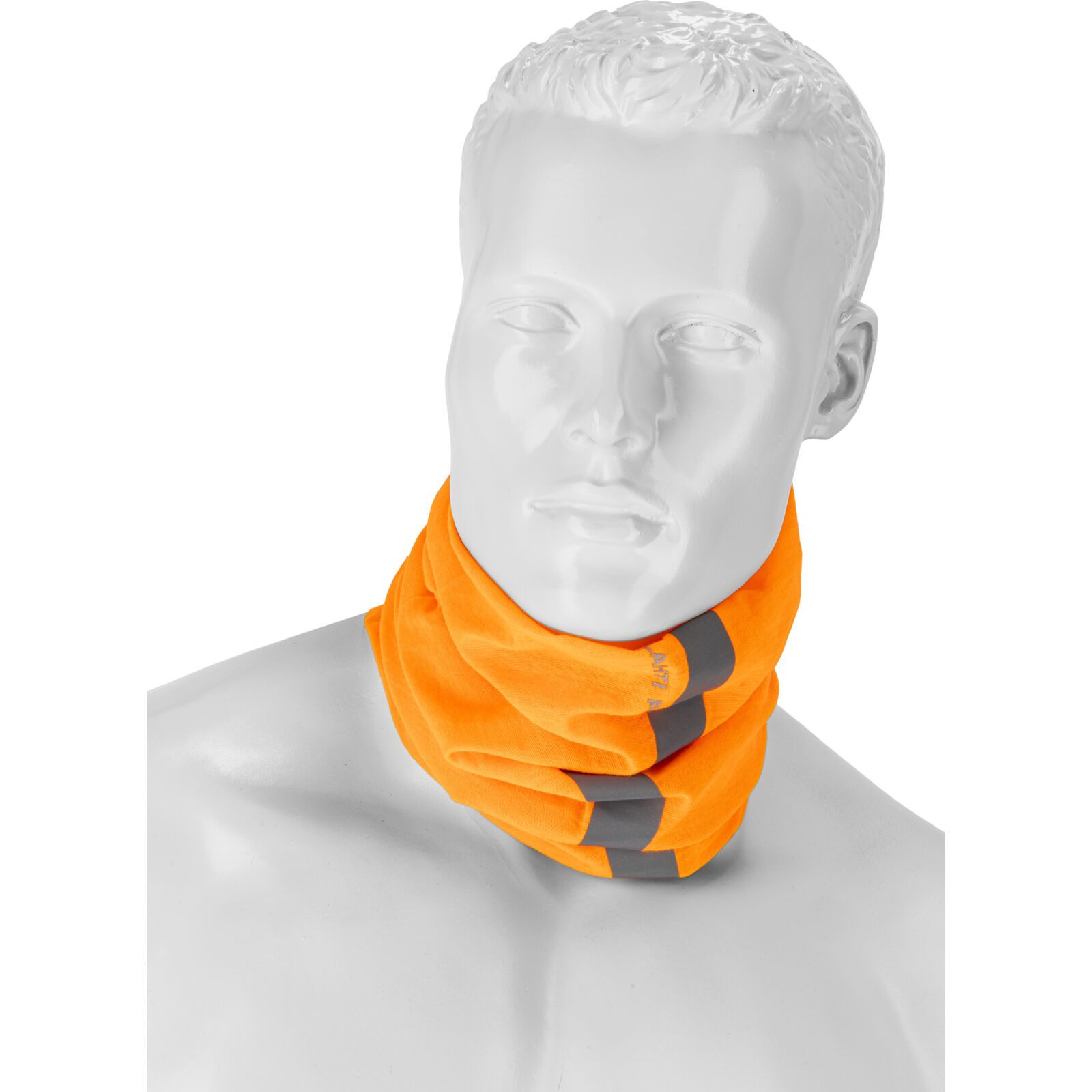 LahtiPro Universal huvudduk / ansiktsmask med reflex och fleece, orange - 5