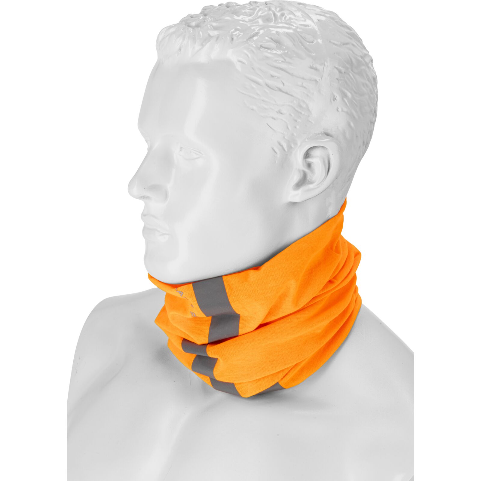 LahtiPro Universal huvudduk / ansiktsmask med reflex och fleece, orange - 3