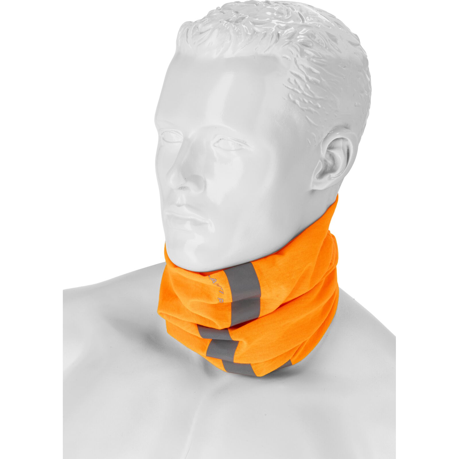 LahtiPro Universal huvudduk / ansiktsmask med reflex och fleece, orange - 4
