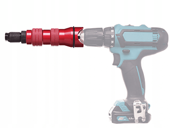 Övriga 3 Nitningsverktyg, adapter för skruvdragare till skruvnit, inkl. chuckadaptrar, Technic RA02