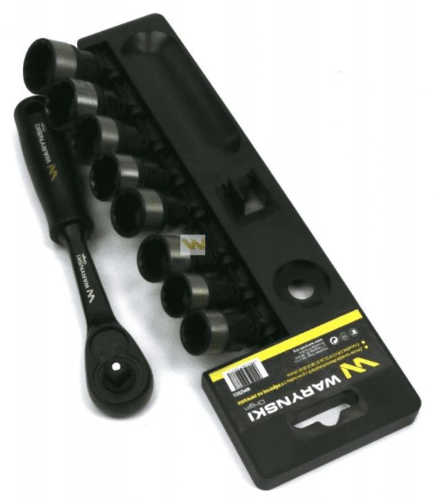 Övriga 3 Hylssats 3/8 med spärrskaft 48T, svarta, 8st hylsor 15-24 mm 12-kantiga - 2