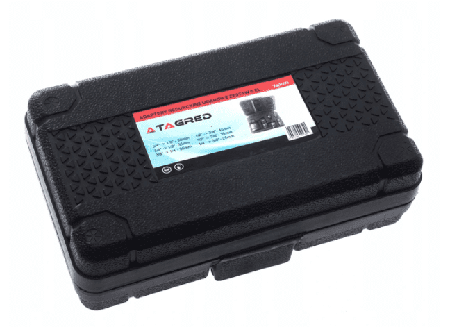 Hylsadapter sats 6st 1/2" 1/4" 3/8" 3/4", reduktioner för krafthylsor, Tagred - 6