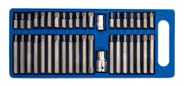Övriga 3 Nycklar TORX SPLINE HEX 40 delar, CrV, Tagred - 3