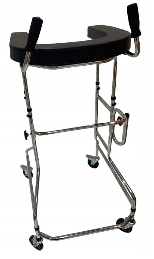 Gåstativ, rollator, max 100 kg, för rehabilitering och äldre, Atlanta