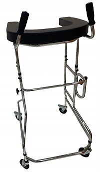 Gåstativ, rollator, max 100 kg, för rehabilitering och äldre, Atlanta