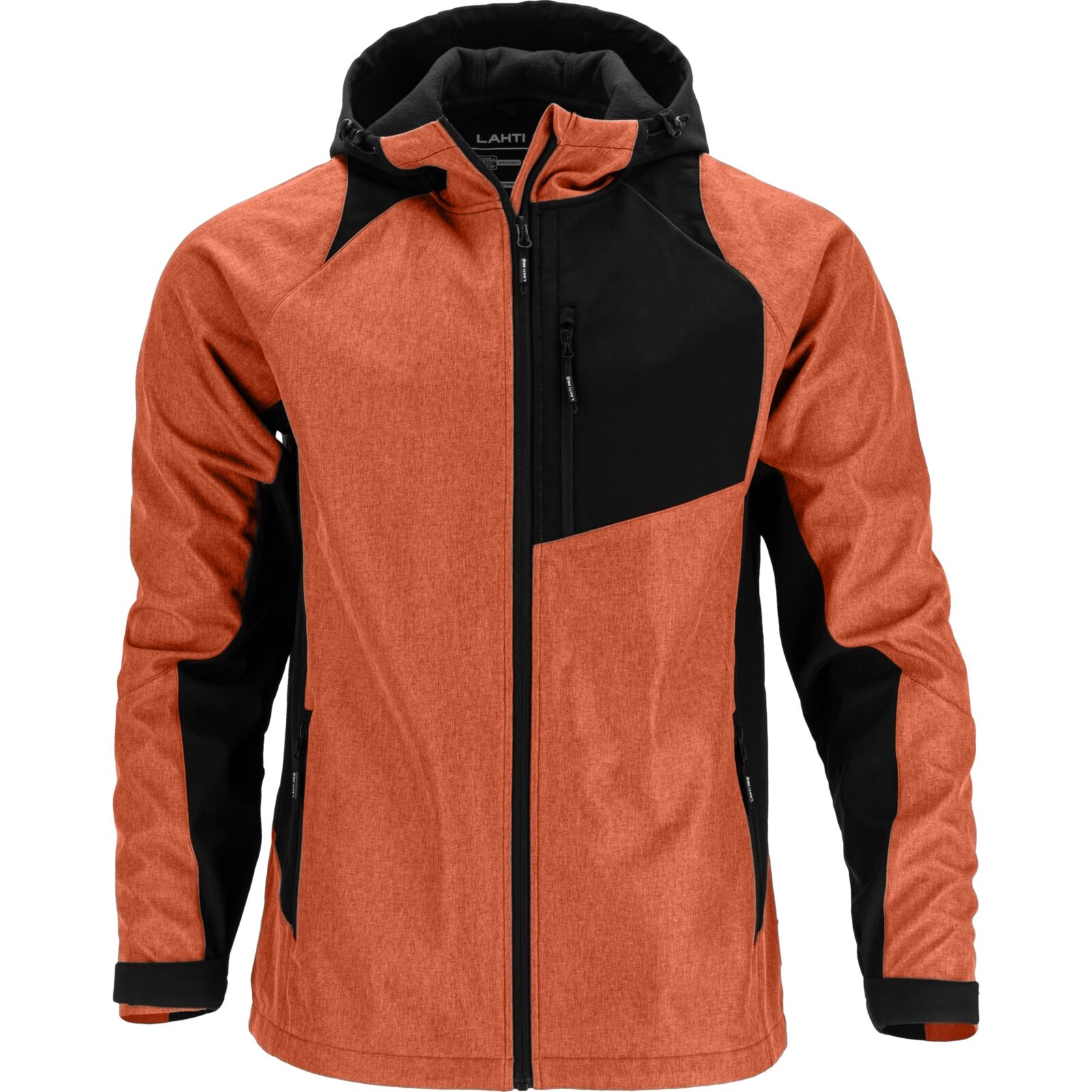 LahtiPro Softshell Jacket, Hood, Brick Red-Black, S, CE, LAHTI (Storlek : M) - 4
