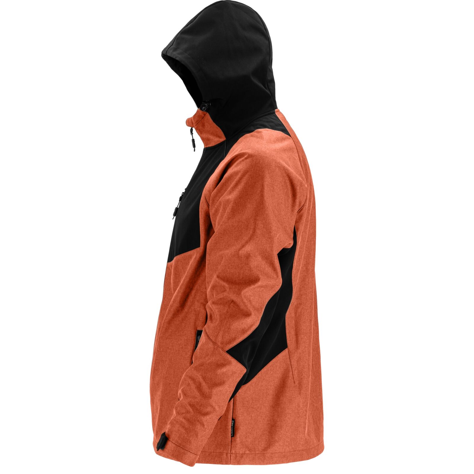 LahtiPro Softshell Jacket, Hood, Brick Red-Black, S, CE, LAHTI (Storlek : L) - 3