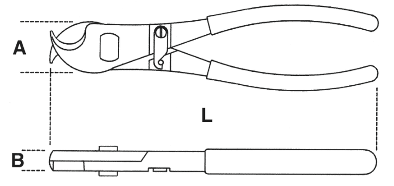 Kabelsax 230 mm med ergonomiskt handtag, BETA Tools - 2
