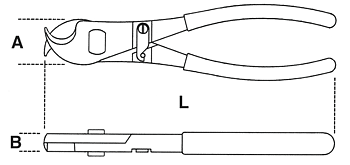 Kabelsax 230 mm med ergonomiskt handtag, BETA Tools