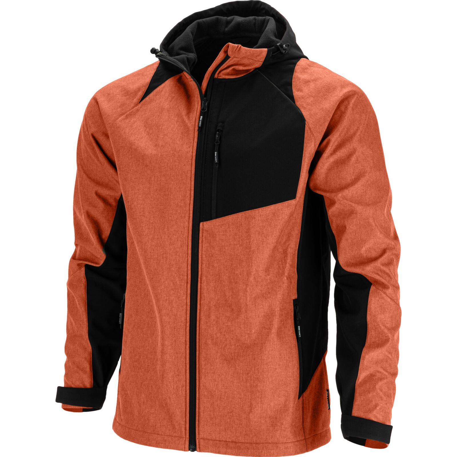 LahtiPro Softshell Jacket, Hood, Brick Red-Black, S, CE, LAHTI (Storlek : 2XL)