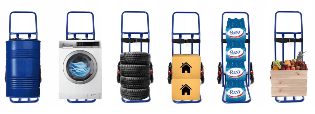Pirra max 200 kg, magasinkärra, transportkärra, hopfällbar, stål, HiGHER - 7