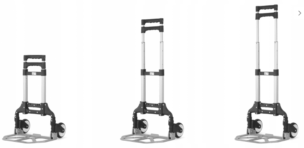 Pirra 70 kg med gummiband, magasinkärra, transportkärra, hopfällbar, HiGHER - 8