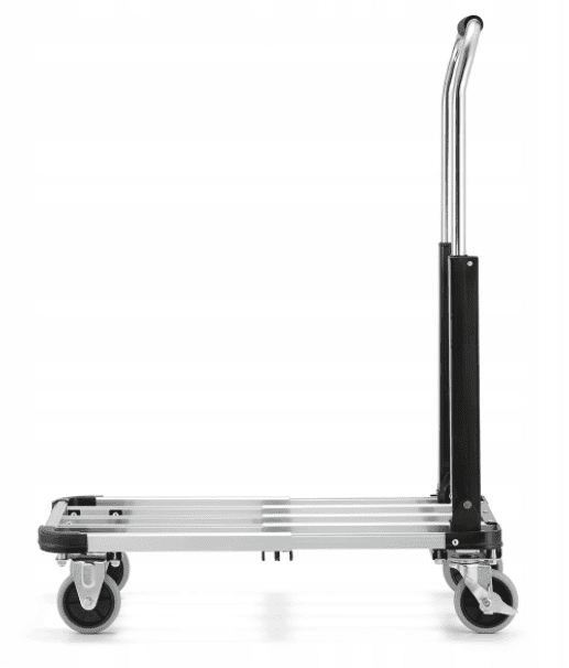 Flyttvagn 150 kg, transportvagn av aluminium, lastkärra, hopfällbar, HiGHER - 14