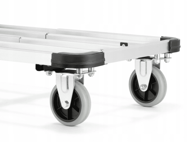 Flyttvagn 150 kg, transportvagn av aluminium, lastkärra, hopfällbar, HiGHER - 2