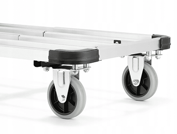 Flyttvagn 150 kg, transportvagn av aluminium, lastkärra, hopfällbar, HiGHER