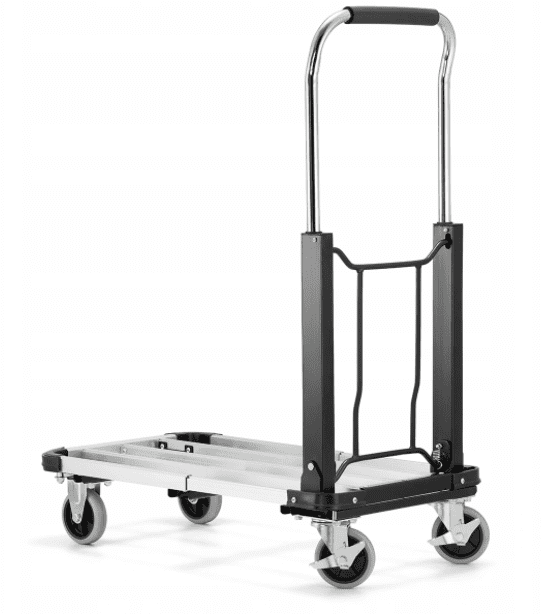 Flyttvagn 150 kg, transportvagn av aluminium, lastkärra, hopfällbar, HiGHER - 7