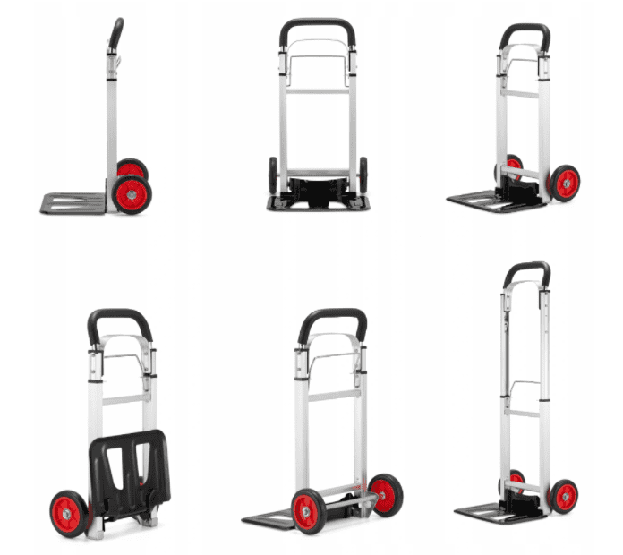 Pirra 90 kg, hopfällbar lätt magasinkärra, transportkärra av aluminium, HiGHER - 8