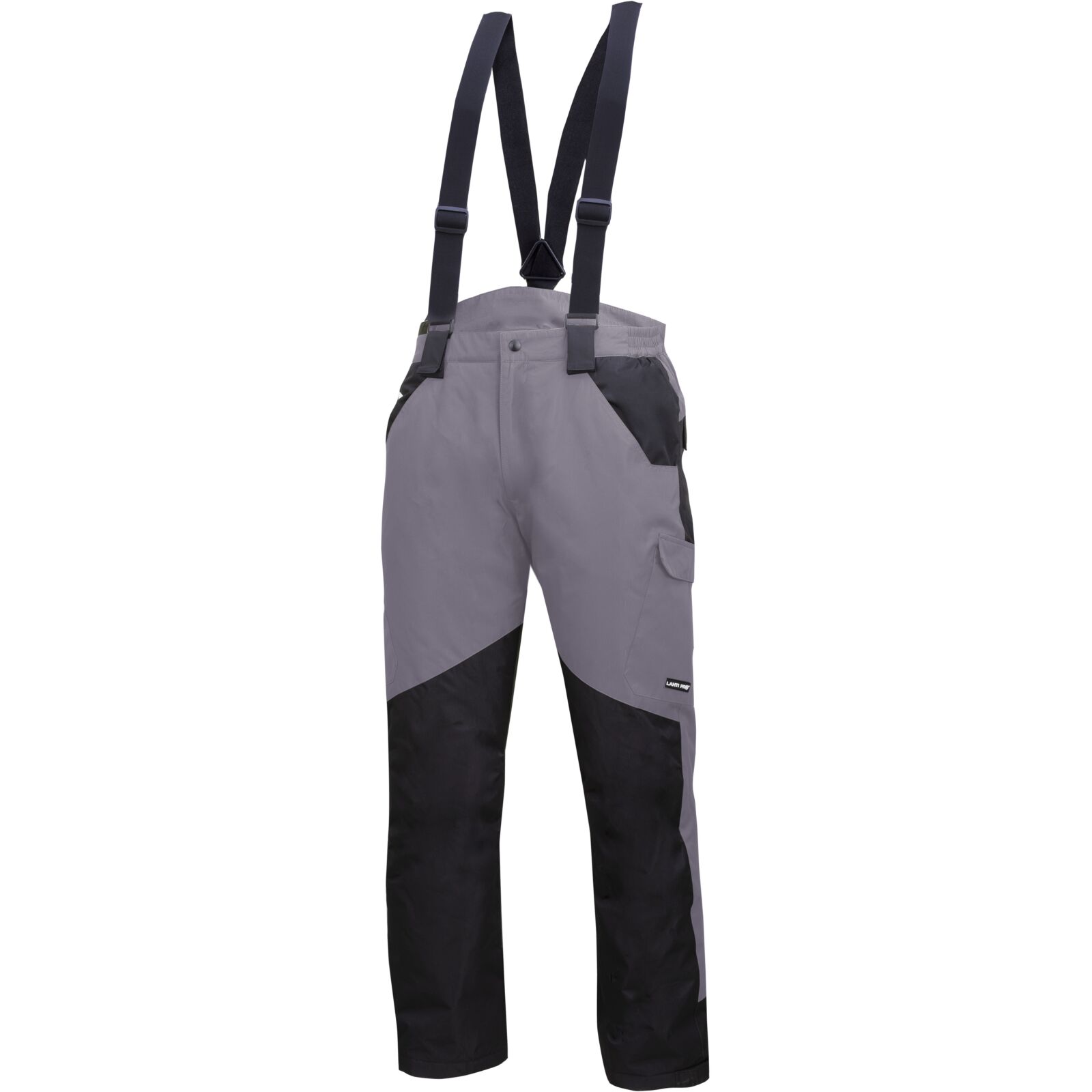 LahtiPro Trousers, Padded, with Braces, Grey-Black, S, CE, LAHTI (Storlek : S)