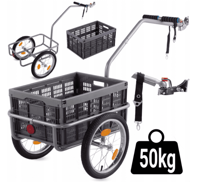 HiGHER Cykelkärra, vagn till cykeln max 50 kg