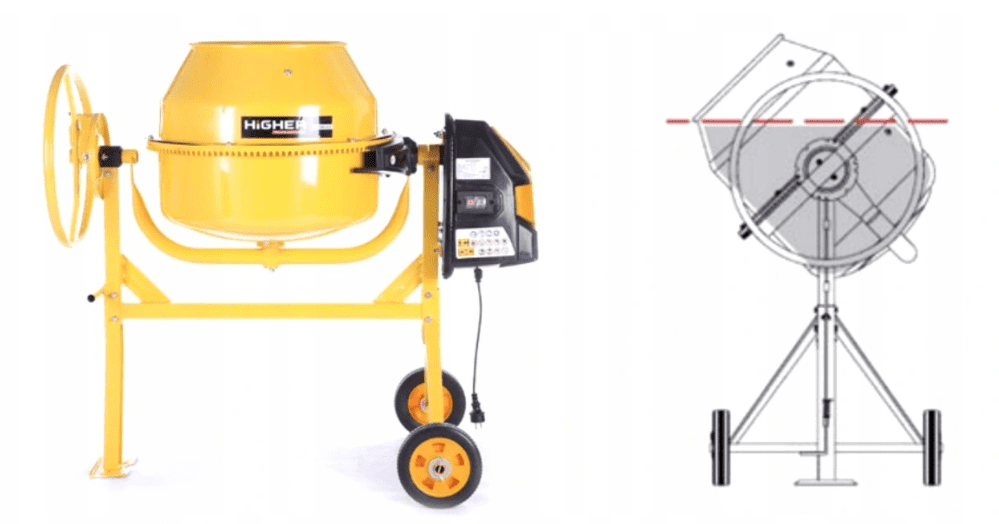 HiGHER Cementblandare 200L, 1250W 230V, SCHWARTZMANN - 5