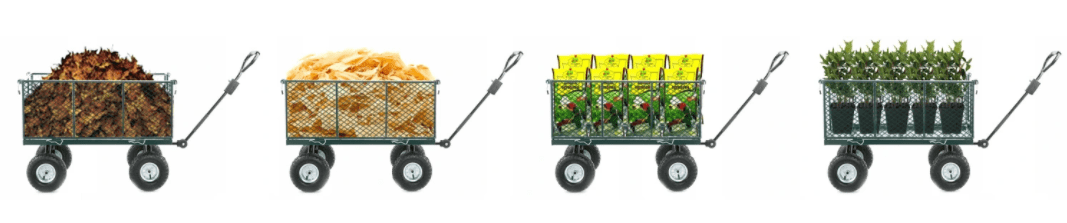 HiGHER Trädgårdsvagn, transportvagn max 450 kg - 7
