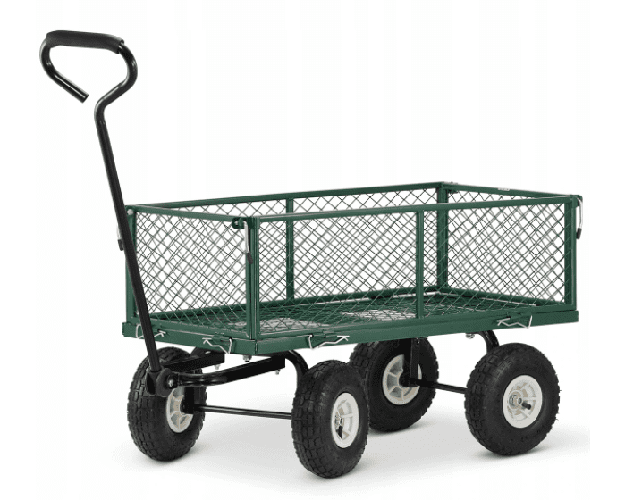HiGHER Trädgårdsvagn, transportvagn max 450 kg - 6