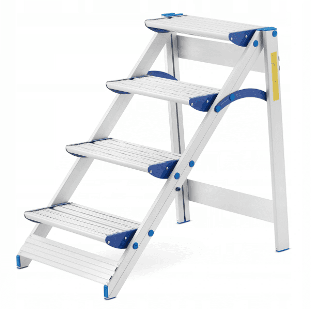 HiGHER Litet stege, pall av aluminium, DRABEX