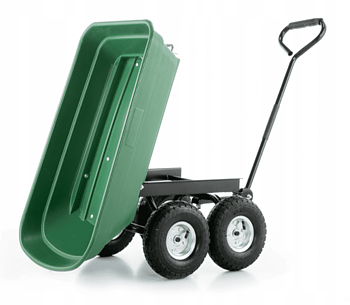 Trädgårdsvagn, skottkärra 3-i-1, max 350kg, Higher