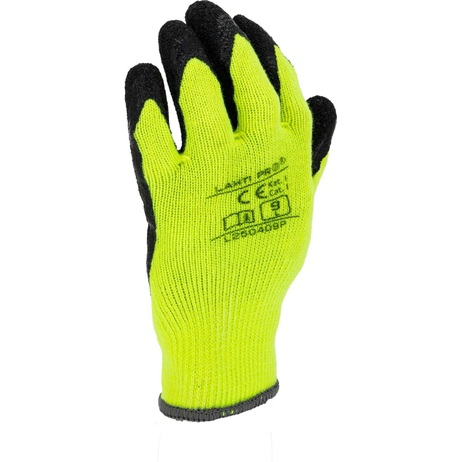 LahtiPro Handskar, Vinter Latexbelagda Vadderade Skyddshandskar, Svart-Gula, CE, LAHTI (Handskestorlek : 10 [XL] Handlängd 20,4cm Omkrets 25,4cm) - 6
