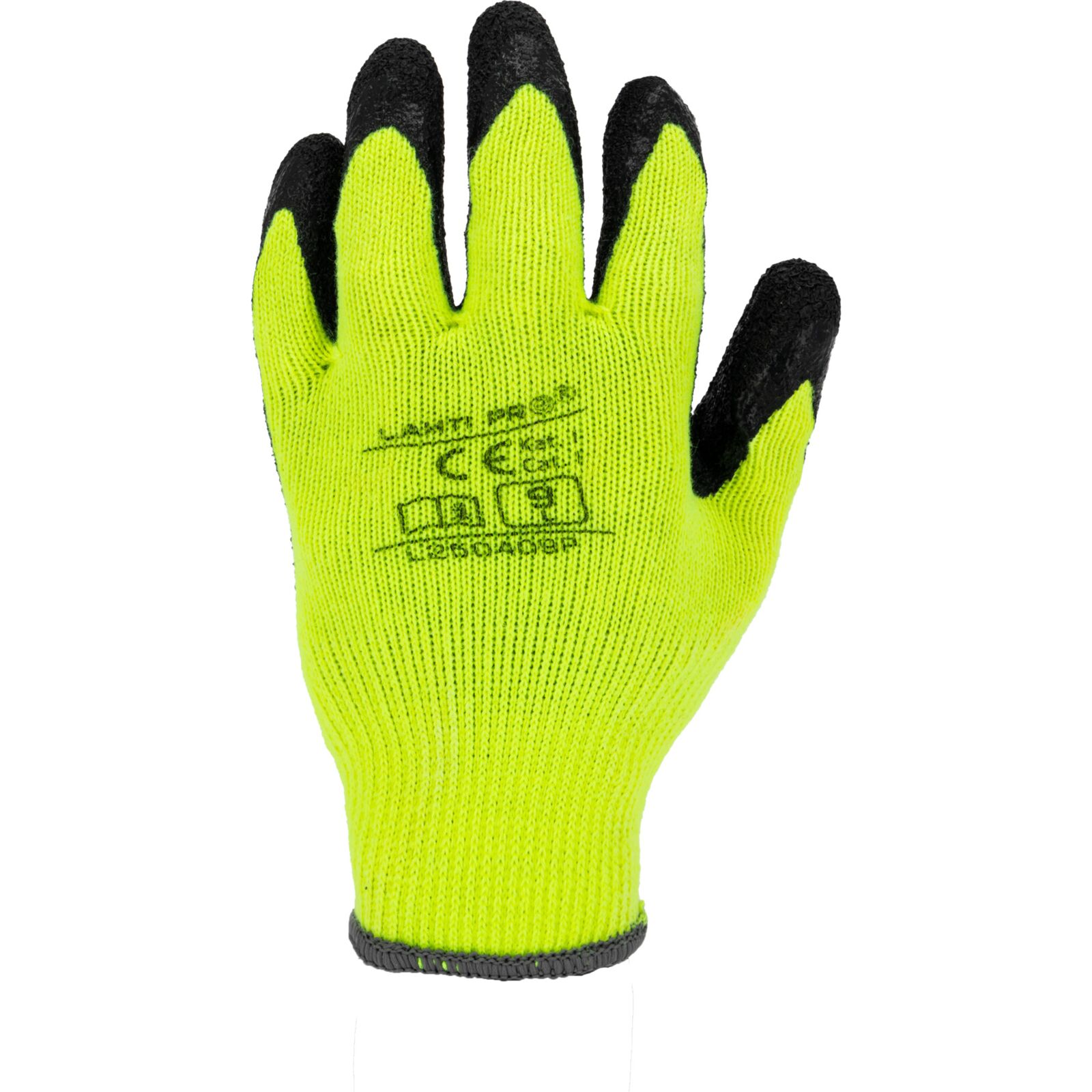 LahtiPro Handskar, Vinter Latexbelagda Vadderade Skyddshandskar, Svart-Gula, CE, LAHTI (Handskestorlek : 11 [XXL] Handlängd 21,5cm Omkrets 27,9cm) - 3