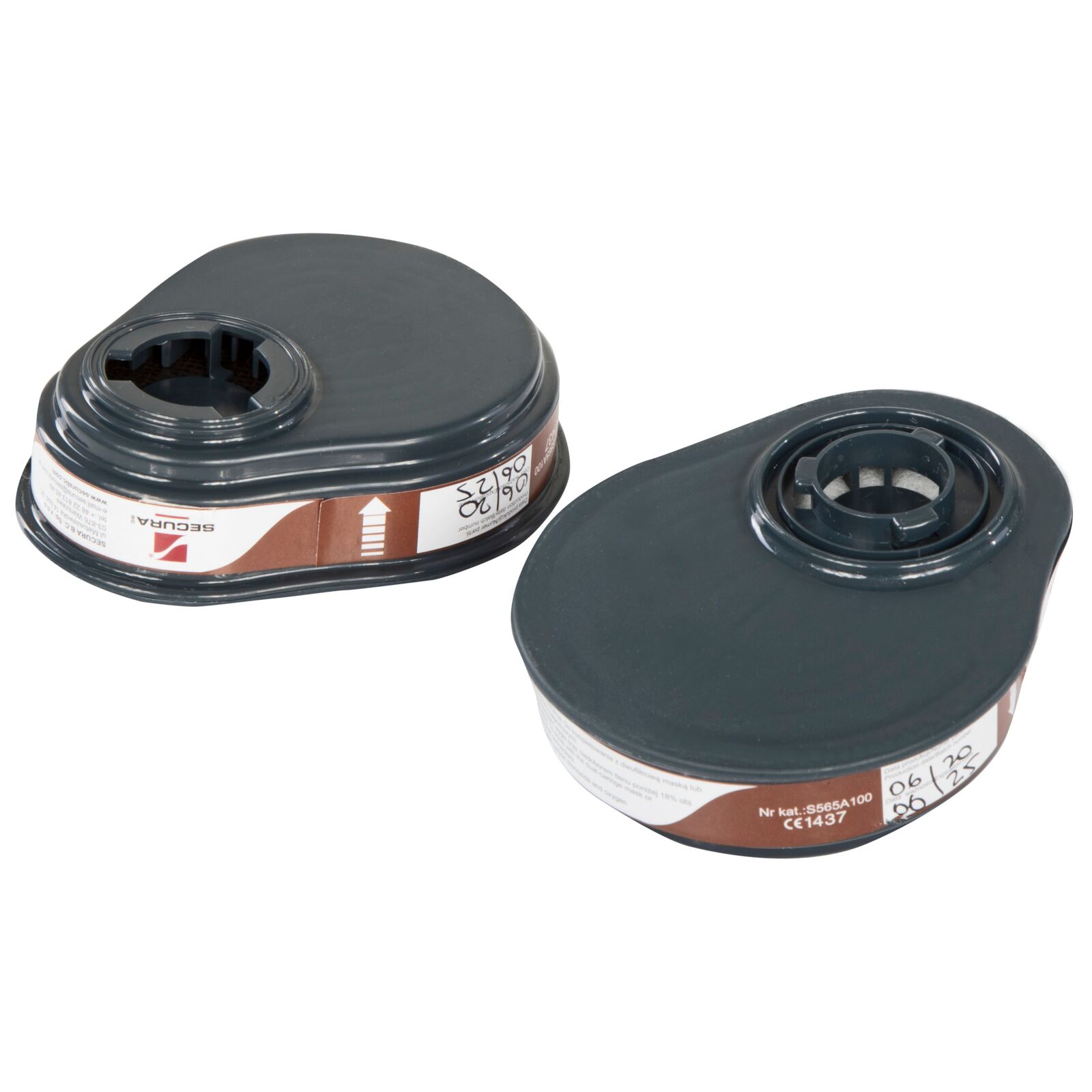 LahtiPro Filter 2st, ett par, andningsfilter 3025 ABEK1, CE, LAHTI