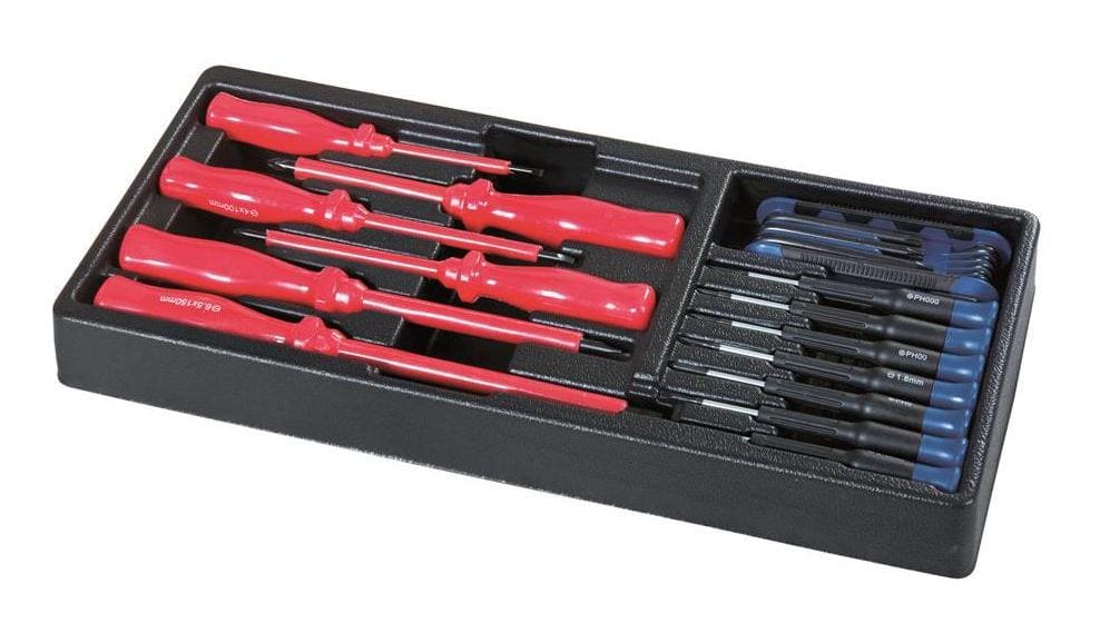 Verktygsvagn med verktyg, 7 lådor, max. belastning 450 kg, Scheppach - 7