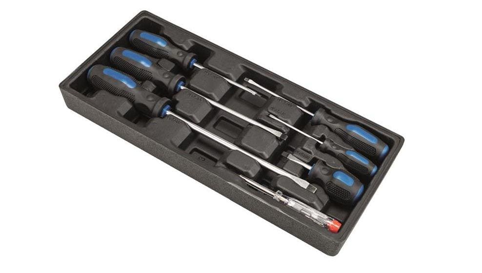 Verktygsvagn med verktyg, 7 lådor, max. belastning 450 kg, Scheppach - 6