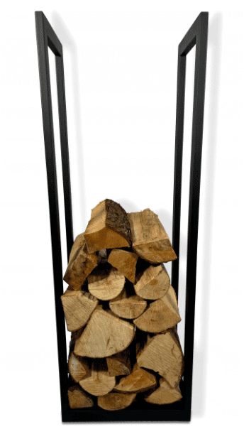 Övriga 3 Vedkorg, vedhylla 30 x 40 x 117 cm svart gjutjärn, OAK - 3