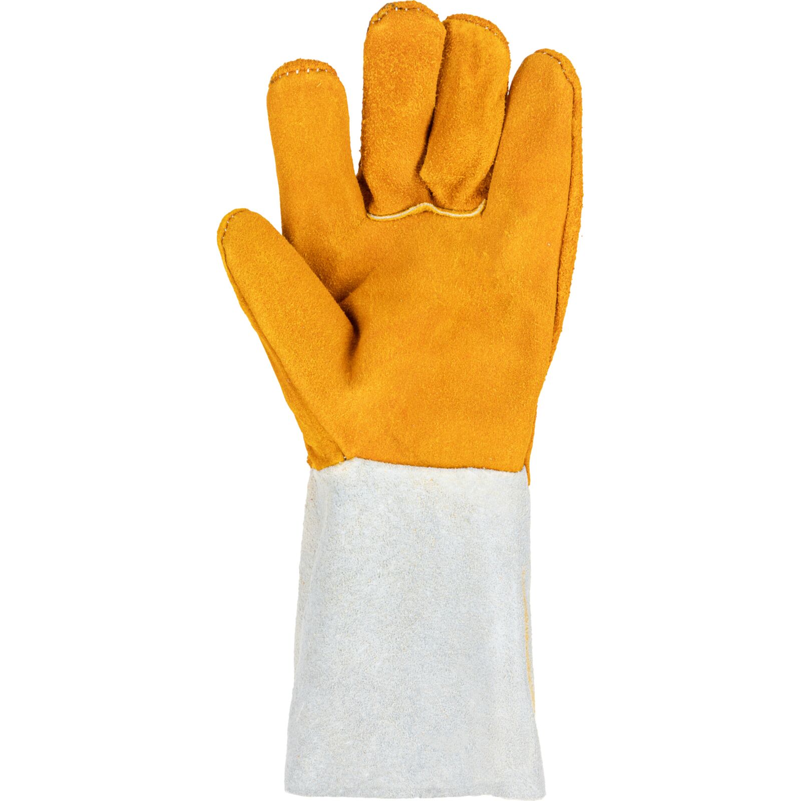 LahtiPro Skyddshandskar för svetsare, st. 11 XL, äkta skinn, 35 cm, brandsäkerhet 4, CE, EN 420, EN 388, EN 407, LAHTI L2704 - 5